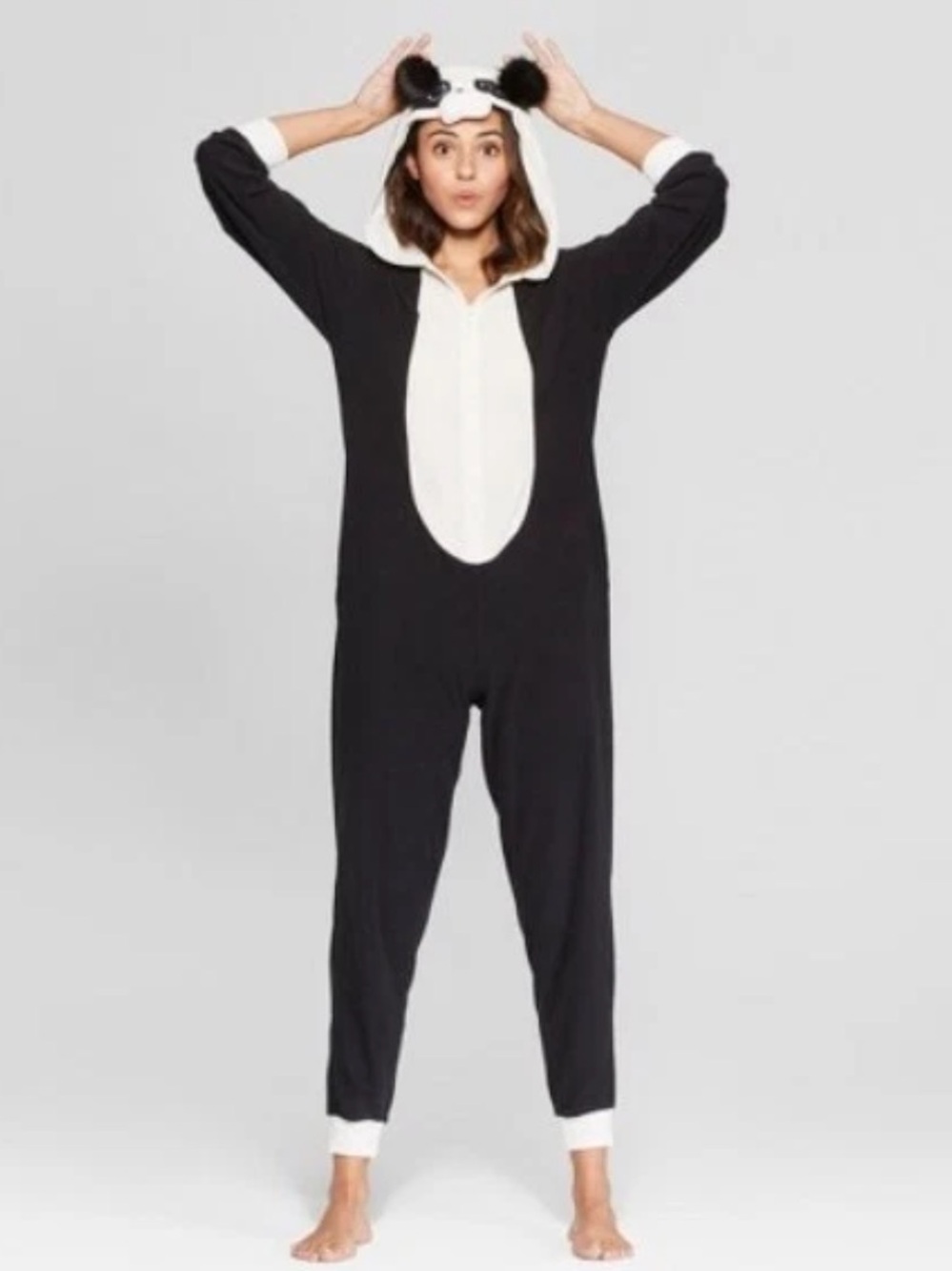 Xhilaration Panda suit Panda Pajamas Panda costume sleepwear medium